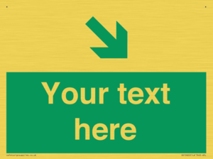 Custom Safe condition: Green Down right arrow